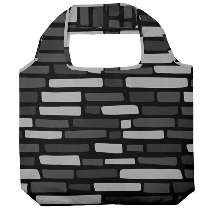 Black and grey Wall Foldable Grocery Recycle Bag