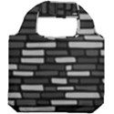 Black and grey Wall Foldable Grocery Recycle Bag View2