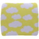 Cute yellow white Clouds Back Support Cushion View1