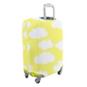 Cute yellow white Clouds Luggage Cover (Small) View2