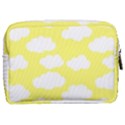 Cute yellow white Clouds Make Up Pouch (Medium) View2