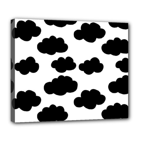 Black Clouds Deluxe Canvas 24  X 20  (stretched) by ConteMonfrey