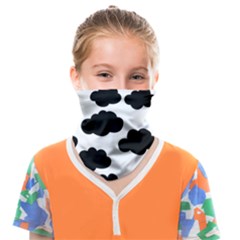 Black Clouds Face Covering Bandana (kids) by ConteMonfrey