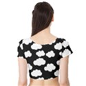 BW Clouds Short Sleeve Crop Top View2