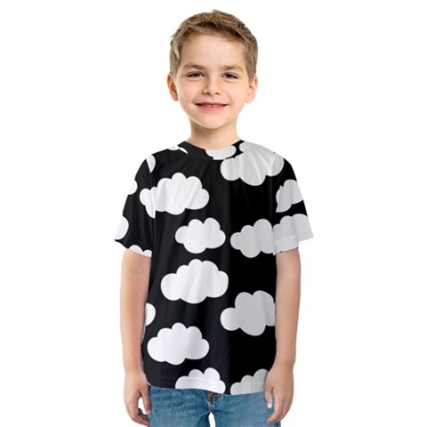 Bw Clouds Kids  Sport Mesh Tee by ConteMonfrey