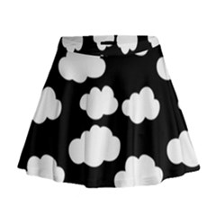 Bw Clouds Mini Flare Skirt by ConteMonfrey