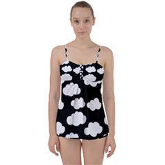 Bw Clouds Babydoll Tankini Set by ConteMonfrey