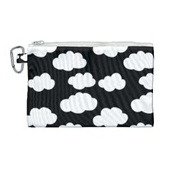 Bw Clouds Canvas Cosmetic Bag (large) by ConteMonfrey