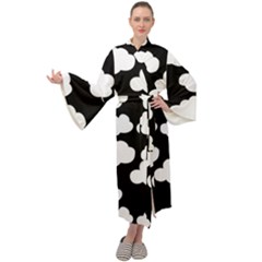 Bw Clouds Maxi Velvet Kimono by ConteMonfrey