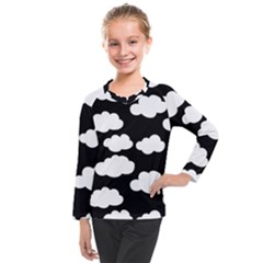 Bw Clouds Kids  Long Mesh Tee