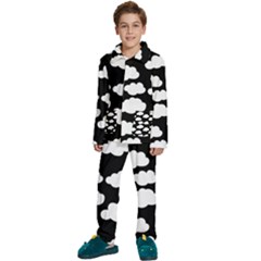 Bw Clouds Kids  Long Sleeve Velvet Pajamas Set by ConteMonfrey