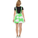 Green and white cute Clouds  Apron Dress View4