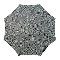 Geometric Noir Pattern Golf Umbrellas