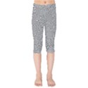 Geometric Noir Pattern Kids  Capri Leggings  View1