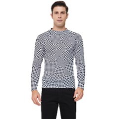 Geometric Noir Pattern Men s Long Sleeve Rash Guard by dflcprintsclothing