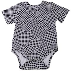 Geometric Noir Pattern Baby Short Sleeve Bodysuit by dflcprintsclothing