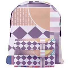 Abstract Shapes Colors Gradient Giant Full Print Backpack by Simbadda