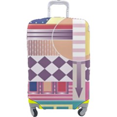 Abstract Shapes Colors Gradient Luggage Cover (large) by Simbadda