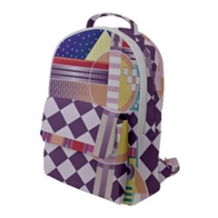 Abstract Shapes Colors Gradient Flap Pocket Backpack (large) by Simbadda