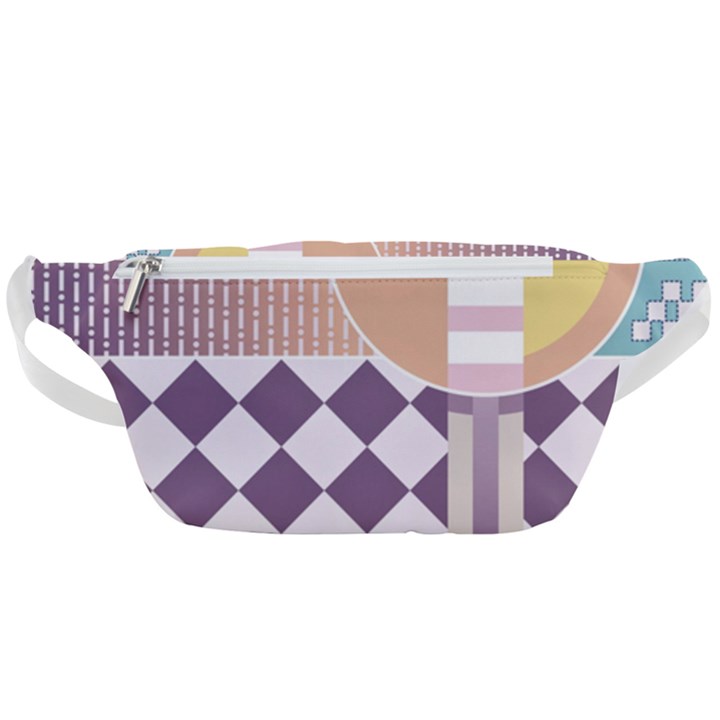 Abstract Shapes Colors Gradient Waist Bag 