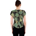 Autumn Fallen Leaves Dried Leaves Crew Neck Crop Top View2