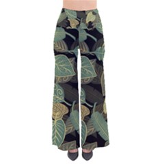 Autumn Fallen Leaves Dried Leaves So Vintage Palazzo Pants by Simbadda