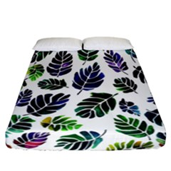 Leaves Watercolor Ornamental Decorative Design Fitted Sheet (california King Size) by Simbadda