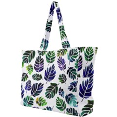 Leaves Watercolor Ornamental Decorative Design Simple Shoulder Bag by Simbadda