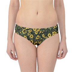 Sunflowers Yellow Flowers Flowers Digital Drawing Hipster Bikini Bottoms by Simbadda