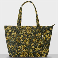 Sunflowers Yellow Flowers Flowers Digital Drawing Back Pocket Shoulder Bag  by Simbadda