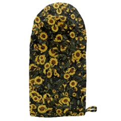 Sunflowers Yellow Flowers Flowers Digital Drawing Microwave Oven Glove by Simbadda