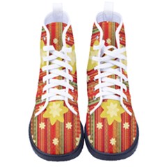 Wallpaper Decor Backdrop Design Art Scrapbooking Women s High-top Canvas Sneakers by Simbadda