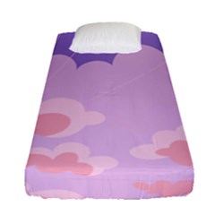 Sky Nature Sunset Clouds Space Fantasy Sunrise Fitted Sheet (single Size) by Simbadda