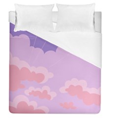 Sky Nature Sunset Clouds Space Fantasy Sunrise Duvet Cover (queen Size) by Simbadda