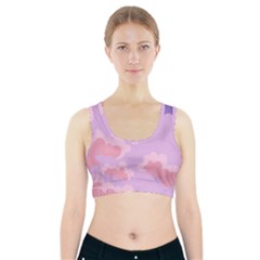 Sky Nature Sunset Clouds Space Fantasy Sunrise Sports Bra With Pocket by Simbadda