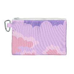 Sky Nature Sunset Clouds Space Fantasy Sunrise Canvas Cosmetic Bag (large) by Simbadda