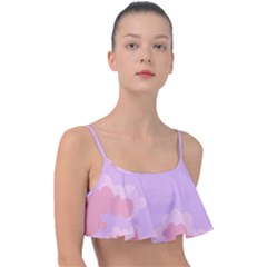 Sky Nature Sunset Clouds Space Fantasy Sunrise Frill Bikini Top by Simbadda