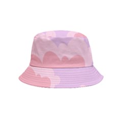 Sky Nature Sunset Clouds Space Fantasy Sunrise Inside Out Bucket Hat (kids) by Simbadda