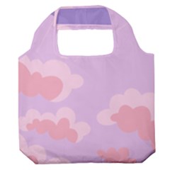 Sky Nature Sunset Clouds Space Fantasy Sunrise Premium Foldable Grocery Recycle Bag by Simbadda