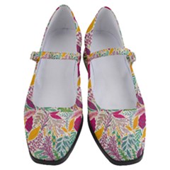 Leaves Colorful Leaves Seamless Design Leaf Women s Mary Jane Shoes by Simbadda