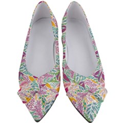 Leaves Colorful Leaves Seamless Design Leaf Women s Bow Heels by Simbadda