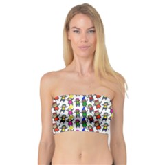 Stickman Kids Doodle Paper Children Group Bandeau Top by Simbadda