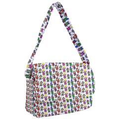 Stickman Kids Doodle Paper Children Group Courier Bag by Simbadda