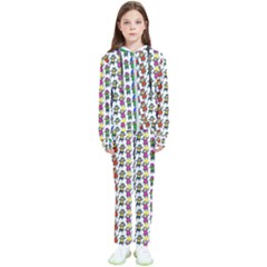 Stickman Kids Doodle Paper Children Group Kids  Tracksuit by Simbadda