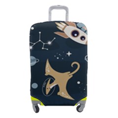 Space Theme Art Pattern Design Wallpaper Luggage Cover (small) by Simbadda