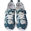 Flowers Pattern Floral Ocean Abstract Digital Art Men s Velcro Strap Shoes View1