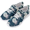 Flowers Pattern Floral Ocean Abstract Digital Art Men s Velcro Strap Shoes View2