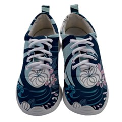 Flowers Pattern Floral Ocean Abstract Digital Art Women Athletic Shoes by Simbadda