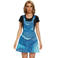 Ocean Waves Sea Abstract Pattern Water Blue Apron Dress