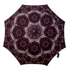 Rosette Kaleidoscope Mosaic Abstract Background Hook Handle Umbrellas (large) by Simbadda